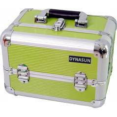 DynaSun Aluminium Beauty Case Vanity Case Beauty Case Aluminium Design 31 cm, GREEN (Green) - sku