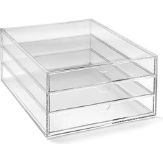 OSCO 3259B Acrylic 3 Tier Sorter - Clear