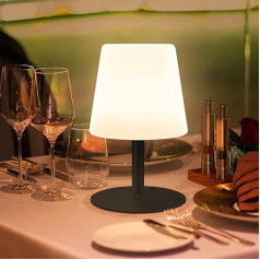 LED Battery Outdoor Table Lamp LED Wireless Table Lamp Dimmable Portable Warm White/Warm Yellow Dinner Light for Outdoor Garden Bedroom Camping Living and Bedroom Table Hotel