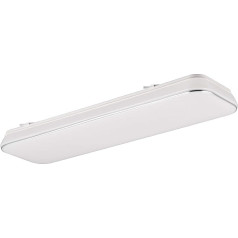 Reality Leuchten Blanca R64144301 LED Ceiling Light Plastic Matte White / Chrome with 28 Watt LED Switch Dimmer