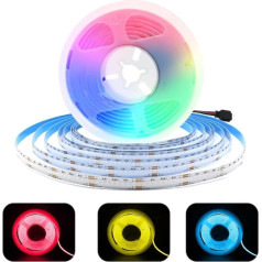 24 V 10 m COB LED Strip RGB Dimmable COB LED Strip RGB LED Strip Fairy Lights High Density 576 LEDs/M, Flexible LED Strip Light No Light Dots for Kitchen, Bedroom, DIY Lighting