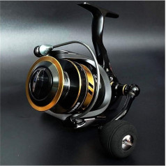 Fishing Reel 13 + 1BB Fishing Reel Metal Spool Handle Spinning Reel Fishing Reel High Treed Ratio Baitcasting Reel Carp Fishing for Rivers, Lakes, Oceans, Reservoirs