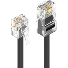 Ancable RJ11 to RJ45 Telephone Cable 2m Ethernet Modem Data Phone ASDL Patch Cord Broadband High Speed Internet Plug Cable Compatible with Router Modem Landline Cable Black