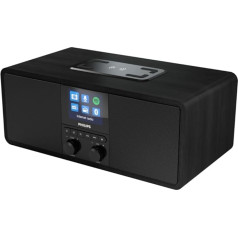 Philips R8805/10 Internet Radio with DAB+ & FM, Spotify Connect & Bluetooth Streaming, Wireless Qi Charging Pad & USB Port, Alarm Clock & Sleep Timer