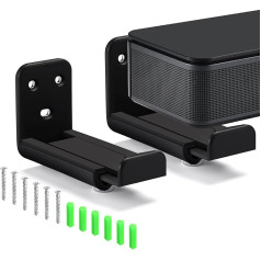 Fenmaru Universal Soundbar Wall Mount for Most Soundbar Speakers Width 8.5-13.5 cm, 20 kg Max, Soundbar Wall Mount, Wall Mount Compatible with Sony/Bose/JBL/Samsung Soundbar Speaker