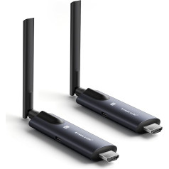 Wireless HDMI Transmitter and Receiver, Lemorele 1080P HDMI Wireless Transmission Supports 1 Transmitter to 4 Receivers Max Streaming Video for Laptop, Camera, TV Box to HDTV, Monitor, Projector