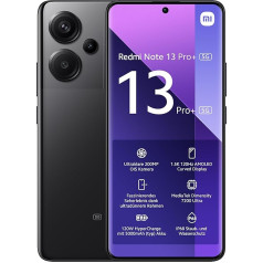 Xiaomi Redmi Note 13 Pro+ 5G Smartphone, 12 GB + 512 GB, without Contract, Black