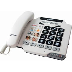 Geemarc PHOTOPHONE 100 Loud Big Button Photo ID Corded Telephone- UK Version