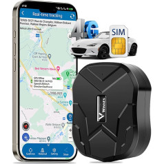 4G GPS Tracker 10,000 mAh Winnes GPS Tracker Car Long Standby Time 100 Days Standby Real Time GPS Tracking Magnetic Installation Waterproof Hidden TK905B