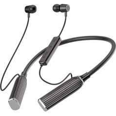 Xmenha Audio Headphones, Neckband Bluetooth 5.2 Magnetic Design Waterproof In-Ear Headphones for Running, HD Stereo Sound, Bluetooth Headphones, Sports, TF Card Not Included