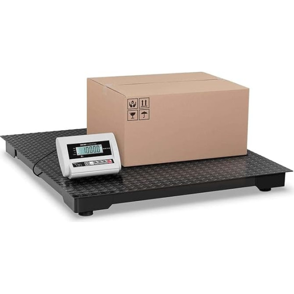 Steinberg Systems SBS-BW-1T/0.5A Floor Scales 1000 kg / 500 g 100 x 100 cm Platform Scales Industrial Scales Digital Scales with LCD Display Eco