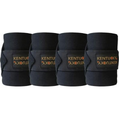 Dirt-repellent stable bandages, black