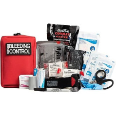 Scherber Bleeding Control Kit for Public Access, Trauma Equipment, First Aid Supplies and NAR Tourniquet Kit for Gunshot Wound and Bleeding, Medical Professional and Emergency Rescue | Single,