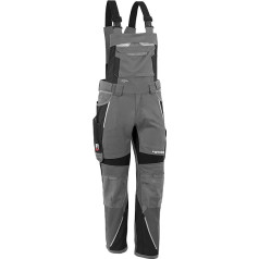 Grizzlyskin Iron Dungaree Workwear Work Trousers for Men & Women, Unisex Boiler Suit, Codura Protective Trousers with Multiple Pockets & Cut Protection, Regular Sizes