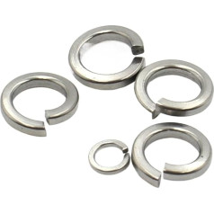 Metallscheiben 5/10/20/50 Stück Feder-Split-Lock-Unterlegscheibe, elastische Dichtung (M1,6, M2, M2,5, M3, M4, M5, M6, M8, M10, M12, M16, M24, M27, M30)(M22)