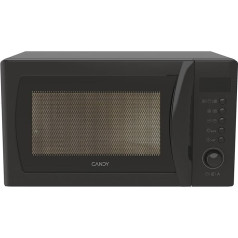 Candy Idea CMGA20SDLB Microwave with Grill, 20 L, 700 W-1050 W, 5 Power Levels, 8 Automatic Programmes, Acoustic Alarm, Plate 25.5 cm, Grill Rack, Defrosting, Left Opening, Black