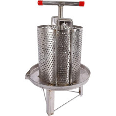 Honey Press Extractor Honey Wax Presser Stainless Steel Fruit Juice Wine Press Cider Making Household Manual Bee Honey Press Beekeeper Tool
