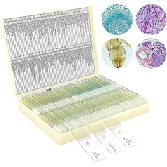 Komdndht 100 Pcs Kids Microbiology Microbiology Slides with Samples for Children