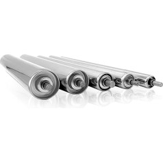tragrollen förderband Packung mit 5 stromlosen Rollen für Fabriken, Holzförderer, Schwerkraftübertragungs-Ersatzrolle aus Edelstahl, industrielle Bandförderrolle(Dia 38MM/1.5 Inch,L 600MM(23.6in))