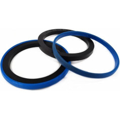MEIVIYA KR-Dichtung 120 x 98/99 x 10/8,1 Kolben, kompakte Gummidichtung, Polyurethan (PU) + Nitril (NBR), Dichtungsring, hydraulische Dichtung – (Stil A, Größe: 120 x 98 x 10)(A/120x99x8.1)