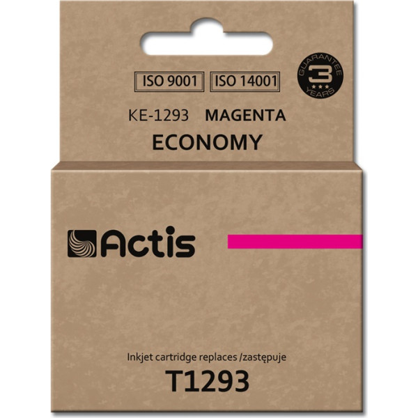 Partydeco Actis ke-1293 tinte (epson t1293 rezerves tinte; standarta; 15 ml; sarkana)