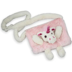 Inware Children's Muff Unicorn Pink, Muff Super Fluffy for Children, 23 x 20 cm, 6193, pink