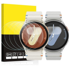 SPGUARD Pack of 4 Screen Protectors Compatible with Samsung Galaxy Watch 7 40 mm Tempered Glass Galaxy Watch 6/5/4 40 mm Protective Film, Anti-Scratch High Clear Glass Screen Protector for Galaxy