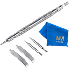 MMOBIEL Spring Bar Tool Set Stainless Steel Handle for Adjusting Spring Bars