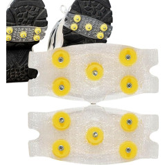 Pack of 4 Non-Slip Shoe Spikes, Spikes for Shoes Winter, Shoe Claws, Non-Slip Shoe Spikes, Anti-Slip, Ice Spikes for Egg S and Snow, for Children and Adults