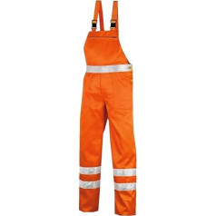 teXXor Hi-Vis Bib and Brace Hamilton Work Trousers, Orange, 4304