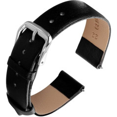 cobee Leather Watch Straps, Soft Calf Leather Watch Strap, Quick Release Leather Replacement Strap for Men and Women, Universal Watches, Strap, Stainless Steel Clasp Buckle