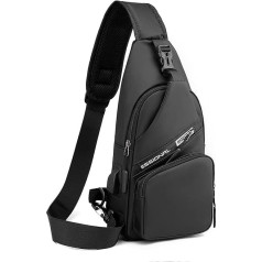DIAOZI Chest Bag Men's Small Waterproof Sling Bag Anti-Theft Crossbody Bag Men's Chest Bag for Hanging Business Sports Shoulder Bags