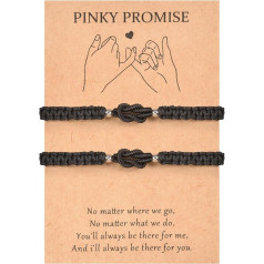 MANVEN Partner Bracelets Couples Bracelet Couples Gifts Kabbalah Rope Lucky Bracelet Amulet for Boyfriend Friends Fiancée Valentine's Day Christmas Day Birthday