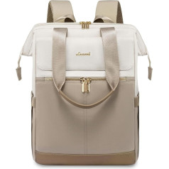 LOVEVOOK Women's Backpack Laptop School Backpack Waterproof, Beige & Khaki, Casual