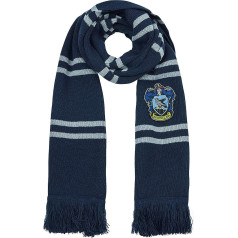 Cinereplicas Harry Potter scarf super soft deluxe edition officially licensed Ravenclaw 190 cm blue and grey.