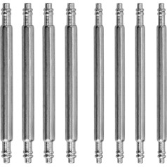 WOCCI Pack of 8 Spring Bars for Watch Straps, Stainless Steel Watch Pins, 4 Pieces Each with 1.5 mm and 1.8 mm Diameter