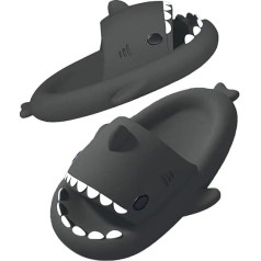 SAGUARO Shark Slippers Women Men Children Soft and Comfortable Shark Slippers Boys Girls Summer Cloud Shark Slides for Home Non-Slip Swimming Pool Beach Shark Slippers Size 24-47 EU