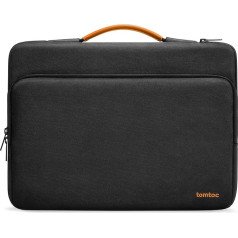 tomtoc 360 Protective Laptop Sleeve for 13.5-14.4 Inch Microsoft New Surface Laptop Studio/5/4/3/2/1, Surface Book 3/2/1, Water-Resistant Shockproof Notebook Accessory Carrying Case Bag, Black