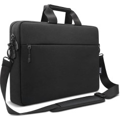 TECOOL 14 Inch Laptop Bag Shoulder Bag for 14 Inch Lenovo Acer ASUS Dell HP Chromebook Shoulder Bag Notebook Waterproof Briefcase Laptop Bag 15 MacBook Air/Pro, Black