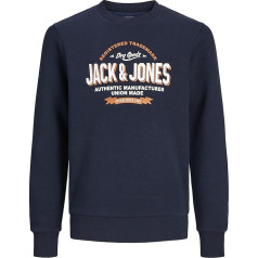 JACK & JONES Boy Sweatshirt with Crew Neck Logo Sweatshirt with Crew Neck for Boys