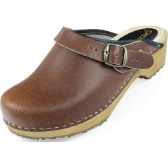 APREGGIO Women's Wooden Clogs - Comfortable Slippers - Practical Garden Clogs - Solid Wooden Shoes