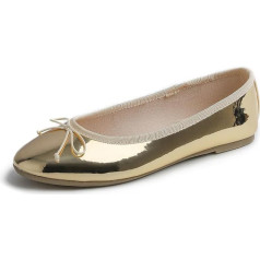Feversole Women's Classic Ballet Flats, Tread Sole, Shiny Sequins, Elegant