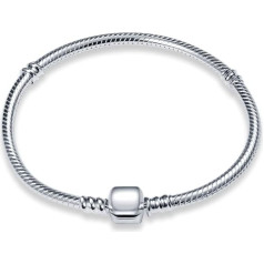 HappyStar Women's 925 Silver Bracelet, Women's Bracelet for Beads Charms, Compatible with Pandora Charms