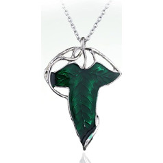 Elven green Leaf of Lorien brooch/necklace 'Lord of the Rings'