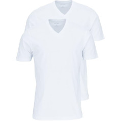 OLYMP T-Shirt Double Pack V-Neck White