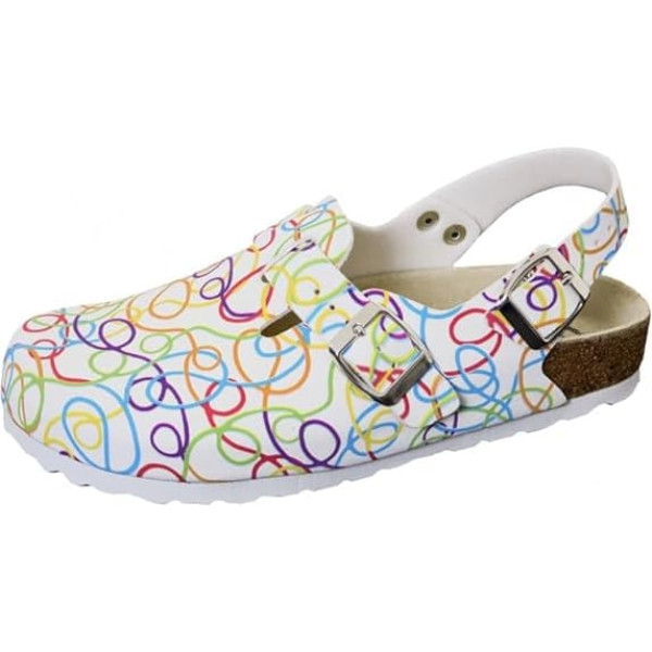 Weeger Women's Clog M. Heel Strap Work Clogs