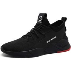 Beskee men's S3 safety shoes, sports / work shoes, lightweight, breathable, steel caps, trainers, UK 3-13
