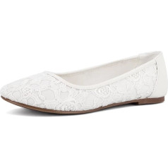 Greatonu women's closed ballerinas with lace, flat sandals