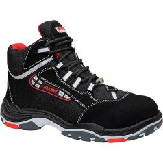 ELTEN Sander ESD S3 Men's Safety Shoes, Sporty, Lightweight, Black, Plastic Cap, Unisex Safety Lace-Up Boots, Sander ESD S3, Size 44