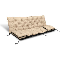 Dārza komplekts 150x60x50 cm + 2 spilveni 42X42 CM PLUDMALE
